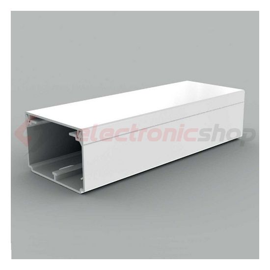 Vezetékcsatorna műanyag 60mm x 40mm x 2000mm fehér kezeletlen LH KOPOS - LH 60X40_HD