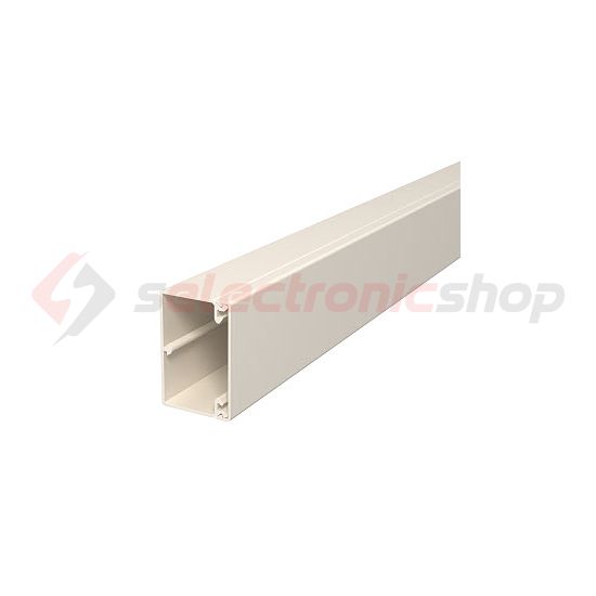 Vezetékcsatorna műanyag 60mm x 40mm x 2000mm krémfehér kezeletlen WDK40060CW OBO-BETTERMANN - 6020887