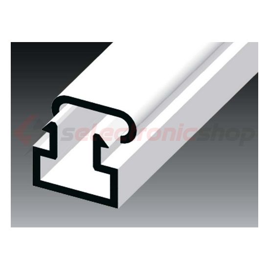 Vezetékcsatorna öntapadós műanyag 11mm x 10mm x 2000mm fehér kezeletlen LV KOPOS - LV 11X10_P2