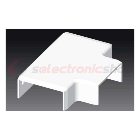 Vezetékcsatorna T-idom fedél 50X20-hoz 20mmx 50mmx alap+fedél műanyag fényesfehér LHD KOPOS - 8994_HB