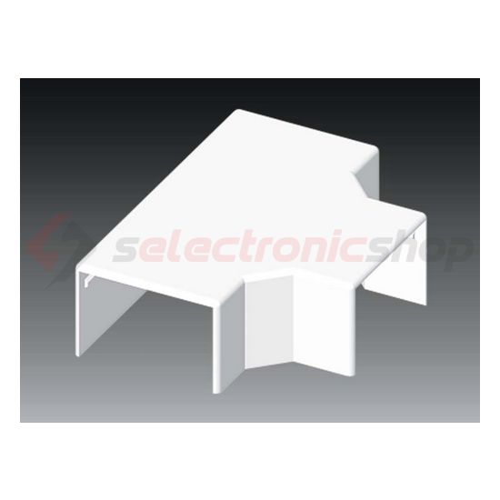 Vezetékcsatorna T-idom fedél 60X40-hez 40mmx 60mmx alap+fedél műanyag fényesfehér LH KOPOS - 8654_HB