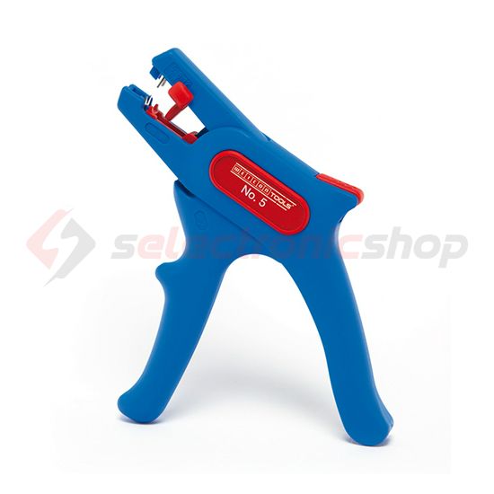 Vezetékcsupaszító fogó automatikus 0.5-12mm 0.2-6mm2 12mm-benyúlás körvágó  érvágóval No.5 WEICON - 51000005
