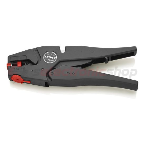 Vezetékcsupaszító fogó önbeálló cserélhető késekkel 0.03-10mm2 KNIPEX - 1240200