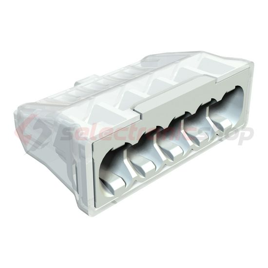 Vezetékösszekötő 5-pólus 0.5-2.5mm2 24A 450V világosszürke 61 525 LGR OBO-BETTERMANN - 2054507