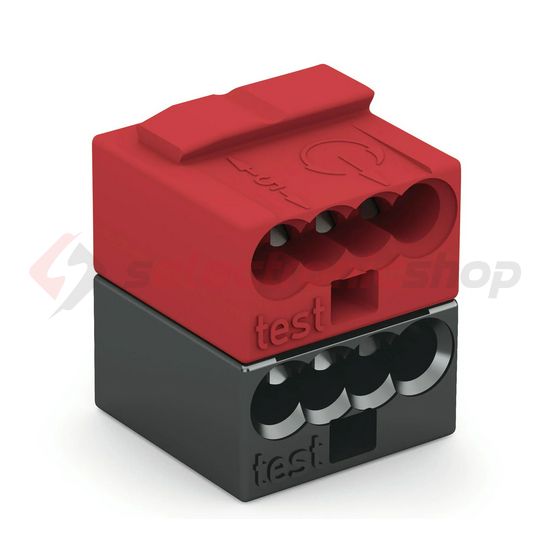 Vezetékösszekötő KNX/EIB 8-pólus 6A 100V piros/sötétszürke WAGO - 243-211