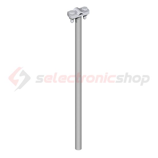 Vezetéktartó betongúlába Rd8-10 tűzihorganyzott acél szorítóbilincs 500mm-faltáv. VI J.PRÖPSTER - 999500