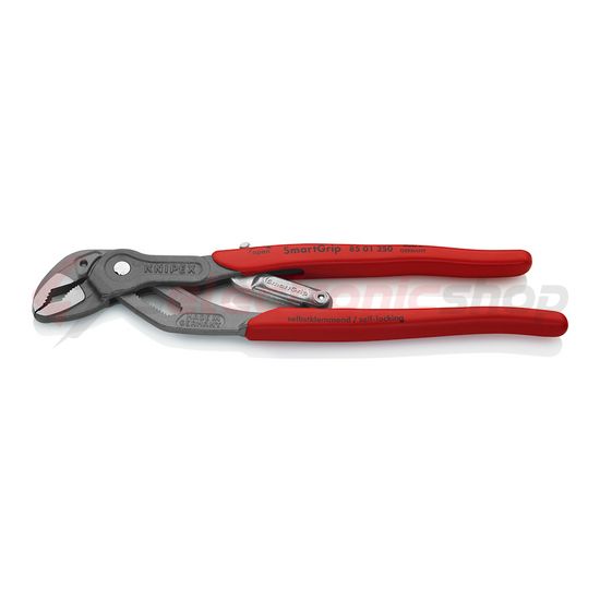 Vízpumpafogó önbeálló önzáró 61HRC 36mm kulcsnyílás piros 32mm-max. átfogás SmartGrip KNIPEX - 8501250