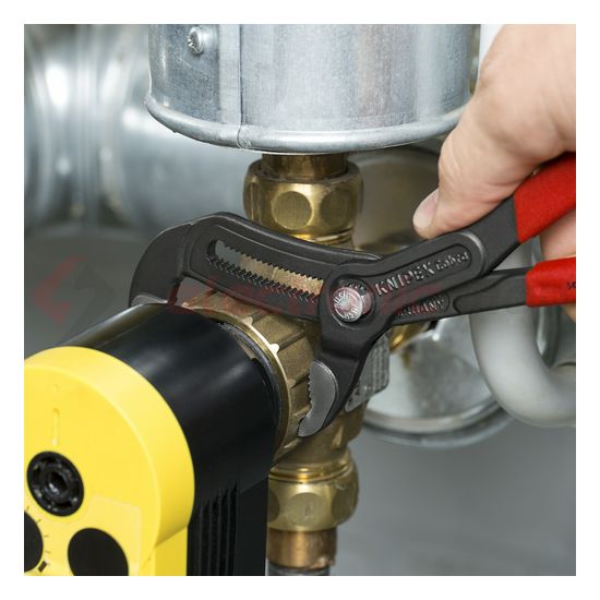 Vízpumpafogó önzáró 61HRC 46mm kulcsnyílás piros 50mm-max. átfogás 25-poz. Cobra Hightech KNIPEX - 8701250