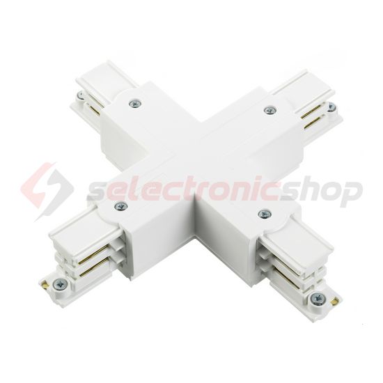 X-elágazó elem 3F világítási sínhez 16A 230-400V 3F falonkívüli fehér alumínium XTS 38-3 LIVAL - 19170383
