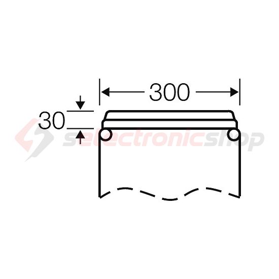 Zárófedél membrános kábelbevezetőkkel 300mmx 25mmx 100mm műanyag szürke Mi FP 38 Hensel - 2000318