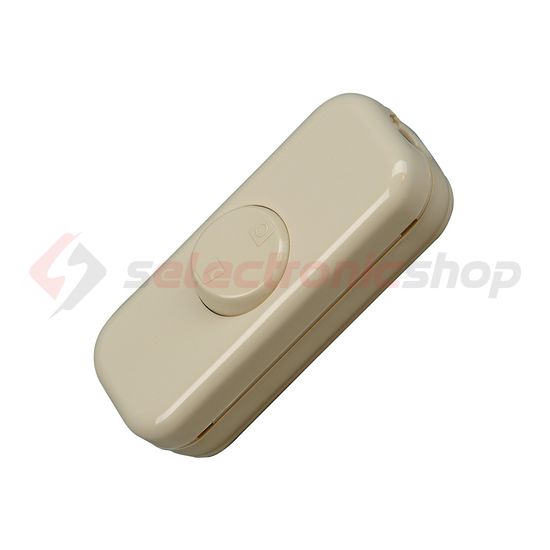 Zsinórközi 1P huzalkapcsoló billentyűs 10A 250V fehér műanyag Kopp - 193601008